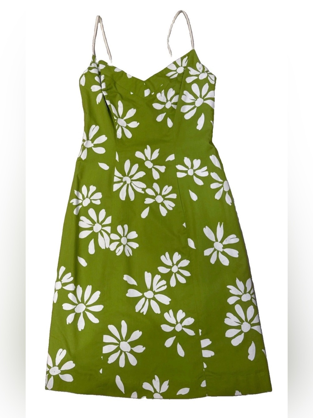 Vintage 70s Alfred Shaheen Green Hawaiian Floral Corseted Sheath Dress Sz 12